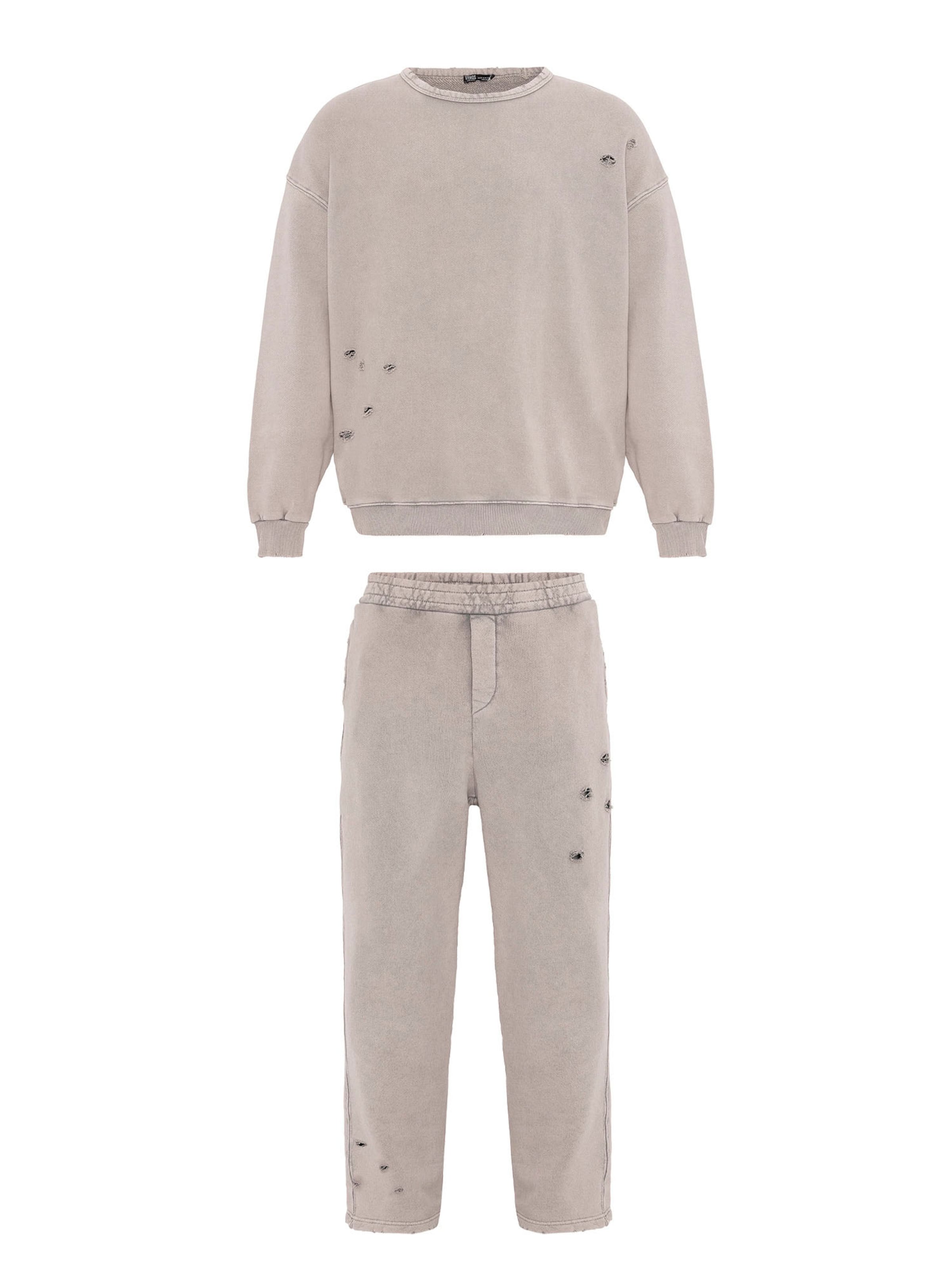 VAMOS CLO Hjemmedragt i grå: forside