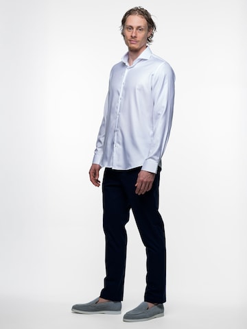 Slim fit Camicia business 'Twill' di Vercate in bianco