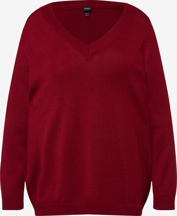 Pull-over Ulla Popken en rouge : devant