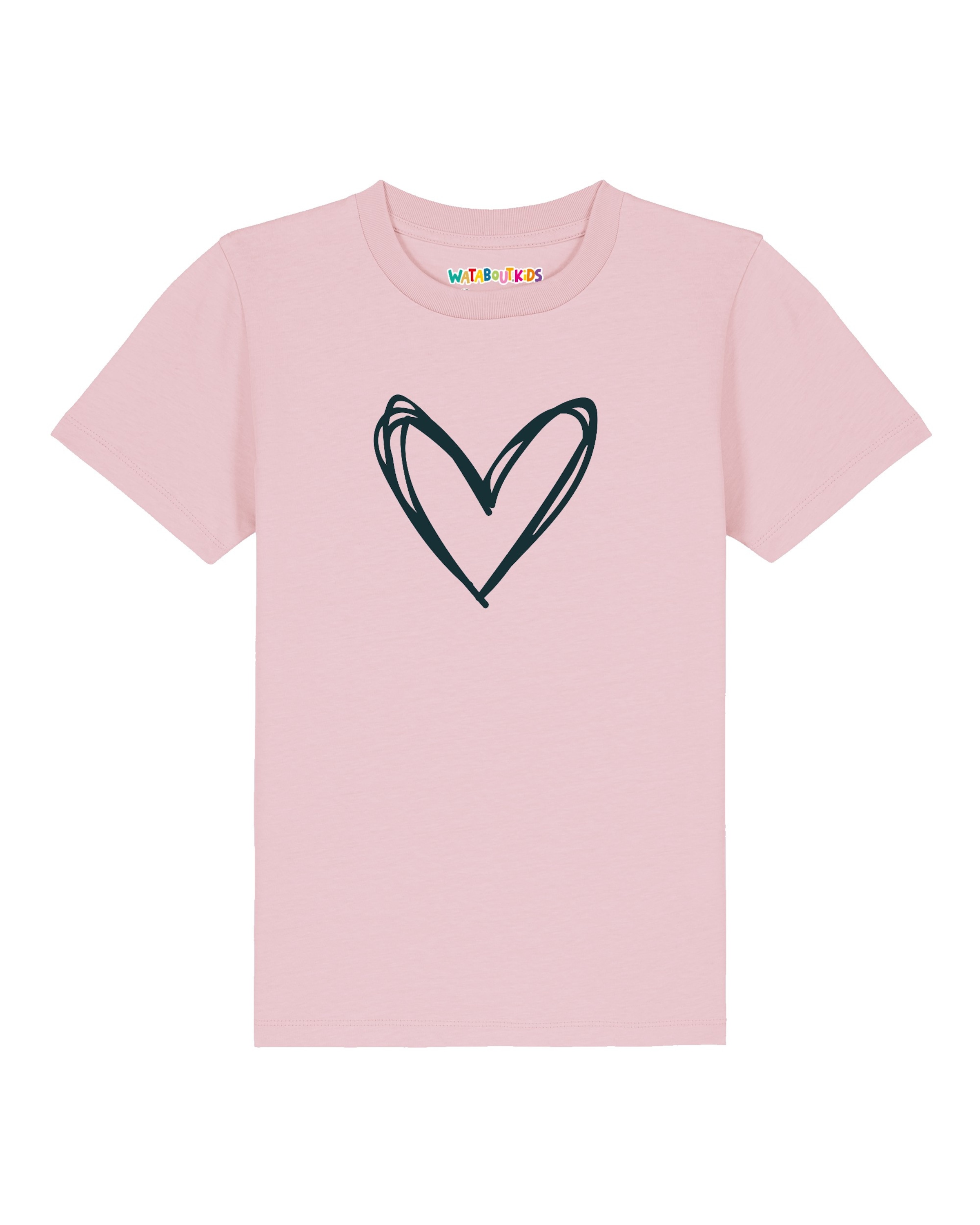watabout.kids Shirt 'Herzi' in Pink: front