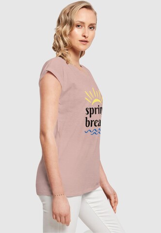Merchcode T-Shirt 'Spring Break' in Pink