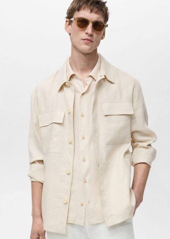 MANGO MAN Regular Fit Jacke 'Tom' in Weiß: Vorderseite