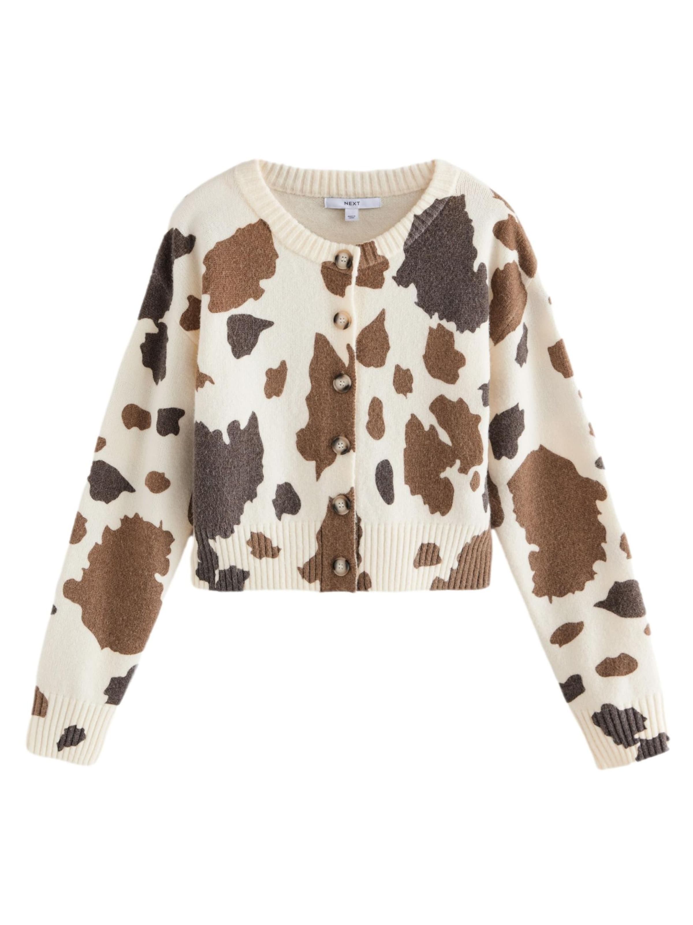 Next Knit cardigan in Brown: front