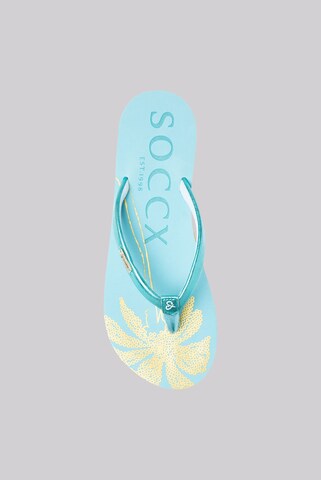 Soccx T-Bar Sandals in Blue