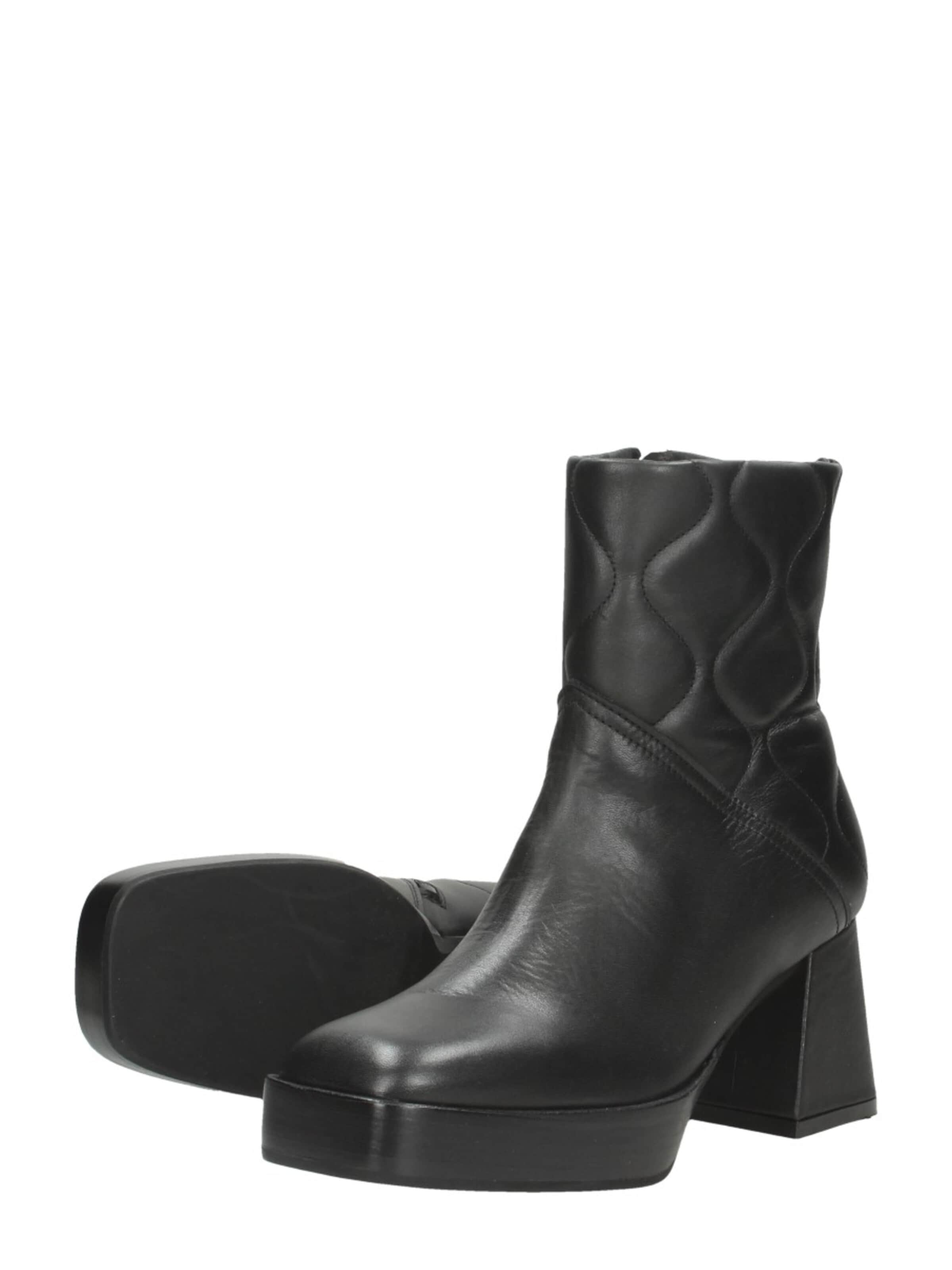 Red-Rag Boots 'Enkellaarsjes Hak' in Black