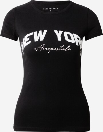 AÉROPOSTALE Shirt 'NEW YORK' in Zwart: voorkant