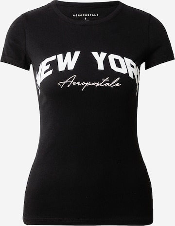 AÉROPOSTALE Μπλουζάκι 'NEW YORK' σε μαύρο: μπροστά
