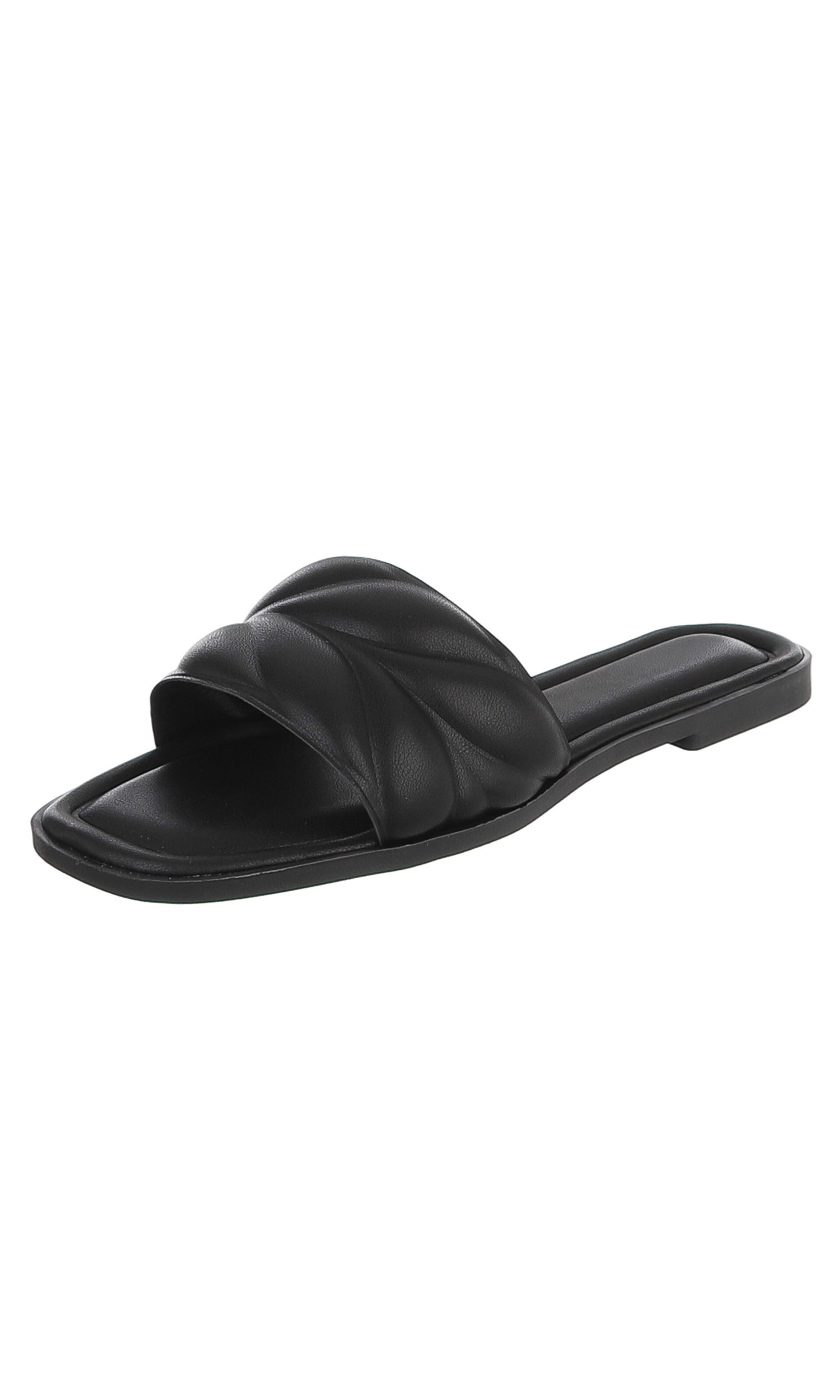 Ital-Design Mules in Black: front
