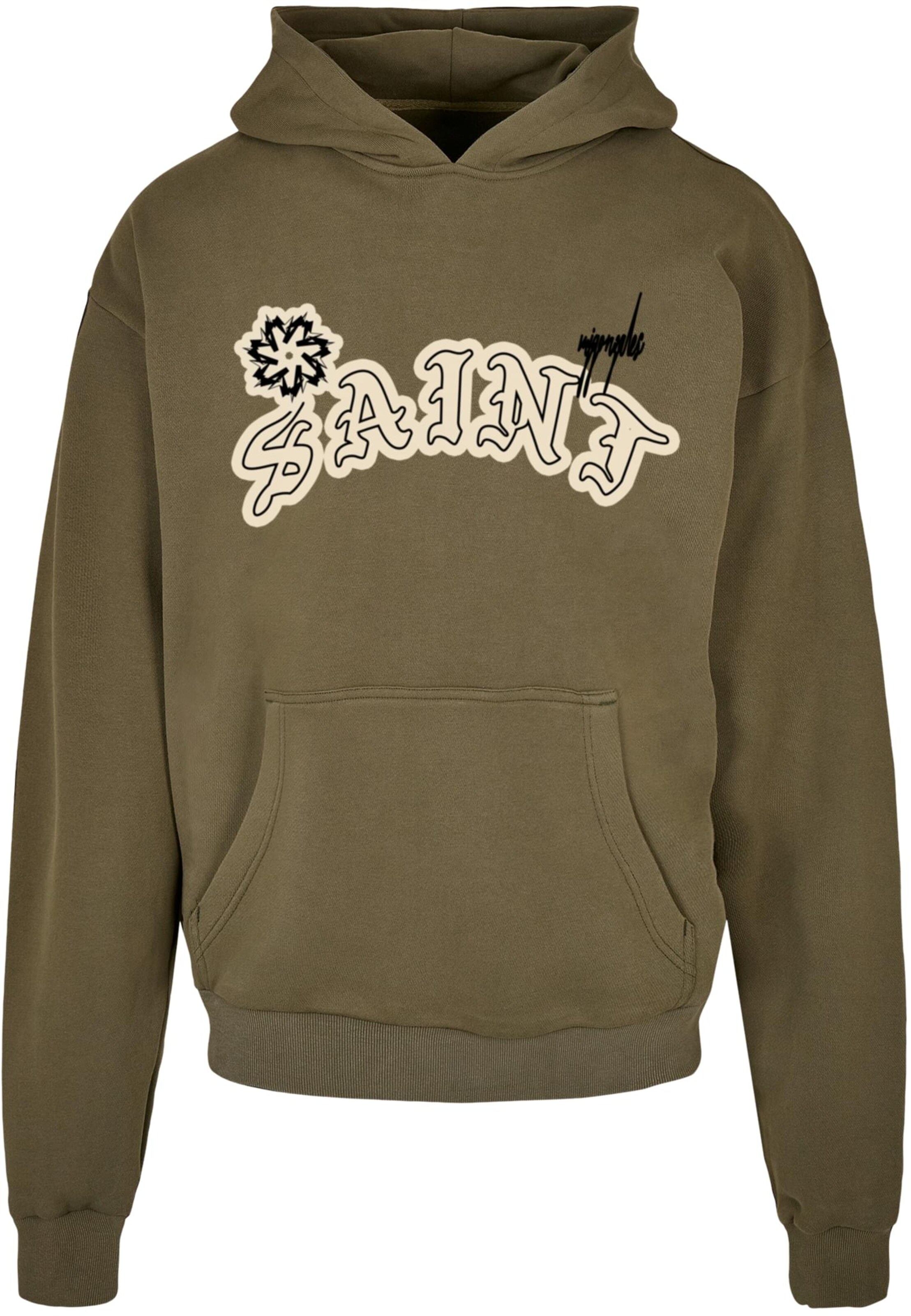 Felpa 'Saint' di MJ Gonzales in verde: frontale