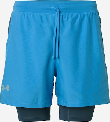 Regular Pantalon de sport 'LAUNCH 5' UNDER ARMOUR en bleu : devant