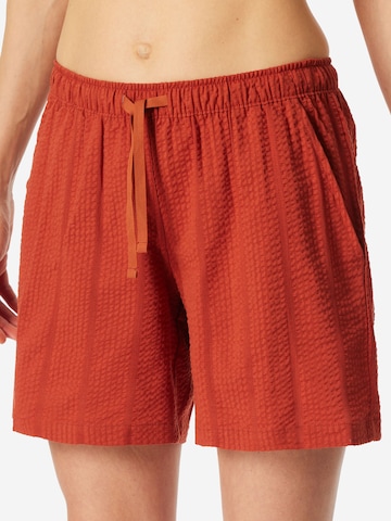 Pantalon de pyjama 'Mix & Relax' SCHIESSER en orange : devant