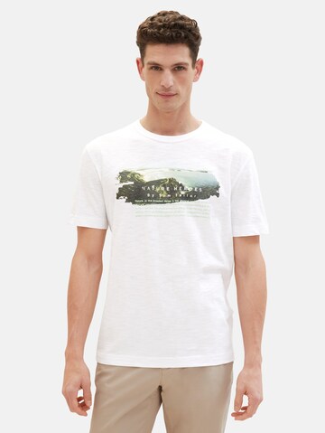 TOM TAILOR Shirt in Wit: voorkant