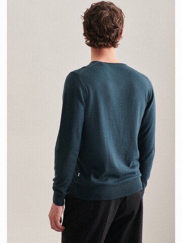 SEIDENSTICKER Sweater ' Schwarze Rose ' in Blue