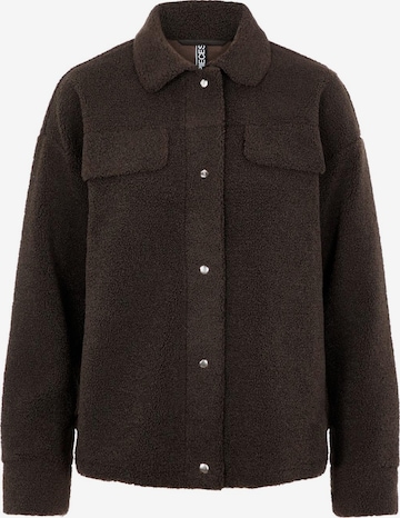 PIECES Between-Season Jacket 'Carmello' in Brown: front