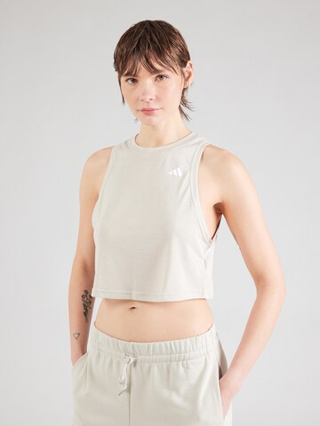 Top sportivo di ADIDAS PERFORMANCE in grigio: frontale