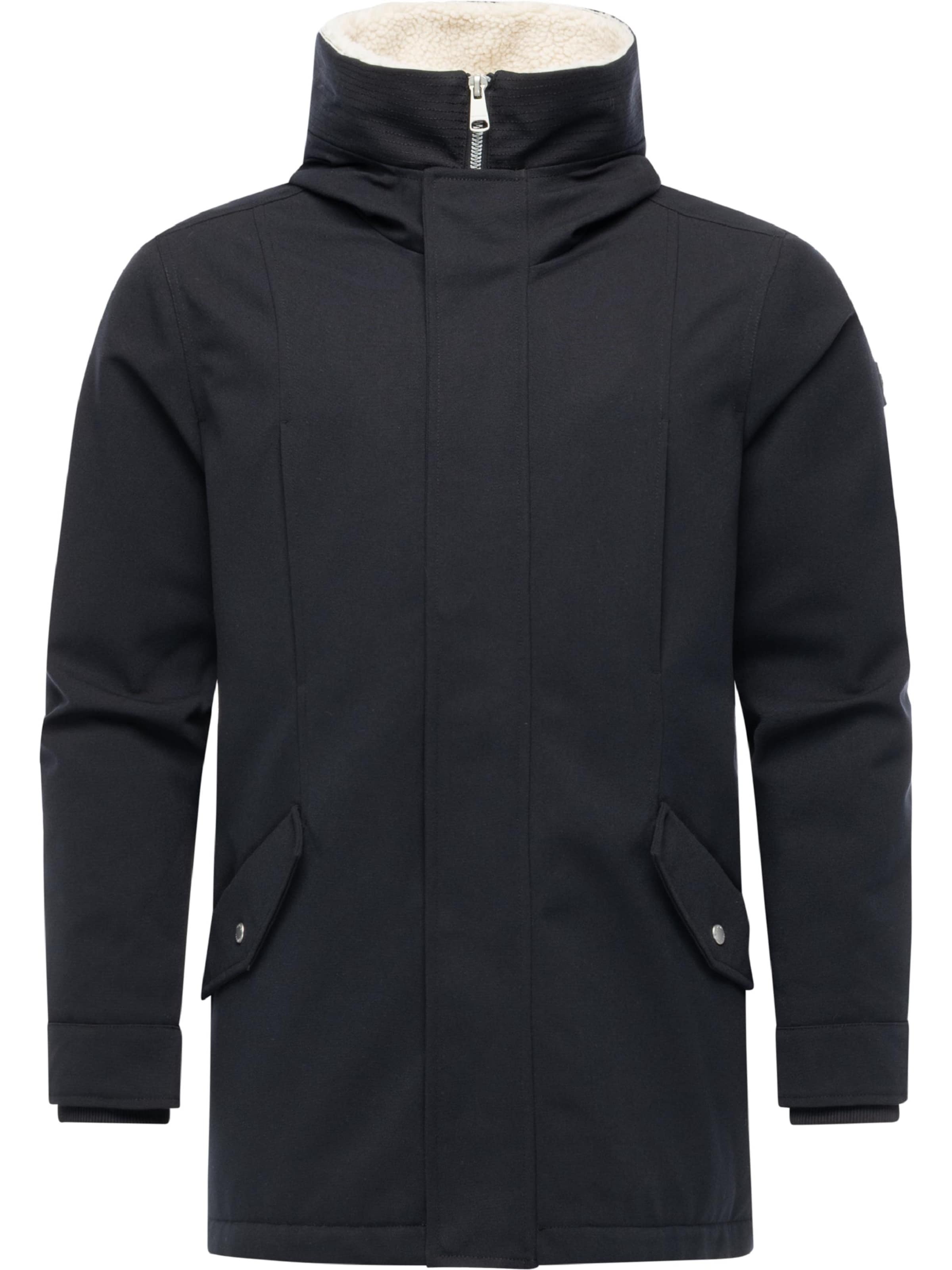 Manteau d’hiver 'Mr Cany' Ragwear en noir : devant