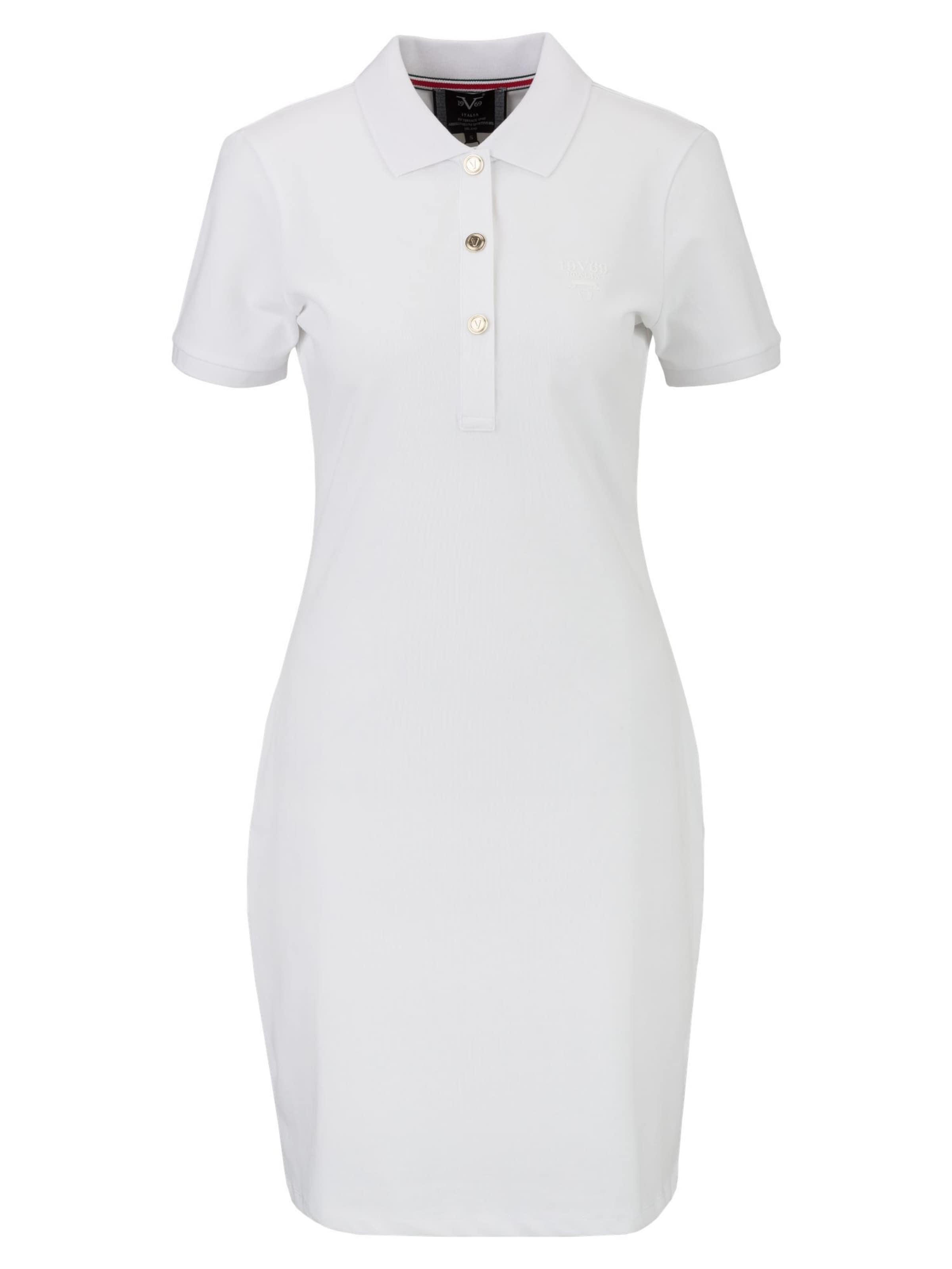 19V69 ITALIA Särkkleit 'Adribel Tennis', värv valge: eest vaates