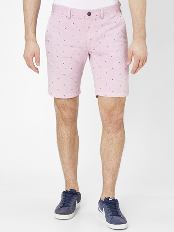 REDPOINT Slimfit Chinohose in Pink: predná strana