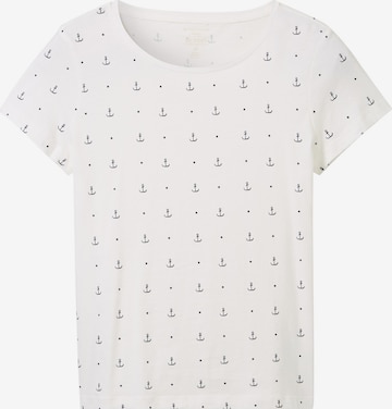 T-shirt TOM TAILOR en blanc : devant