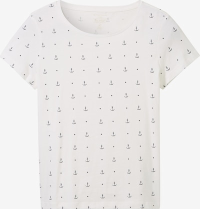TOM TAILOR T-Shirt in marine / offwhite, Produktansicht