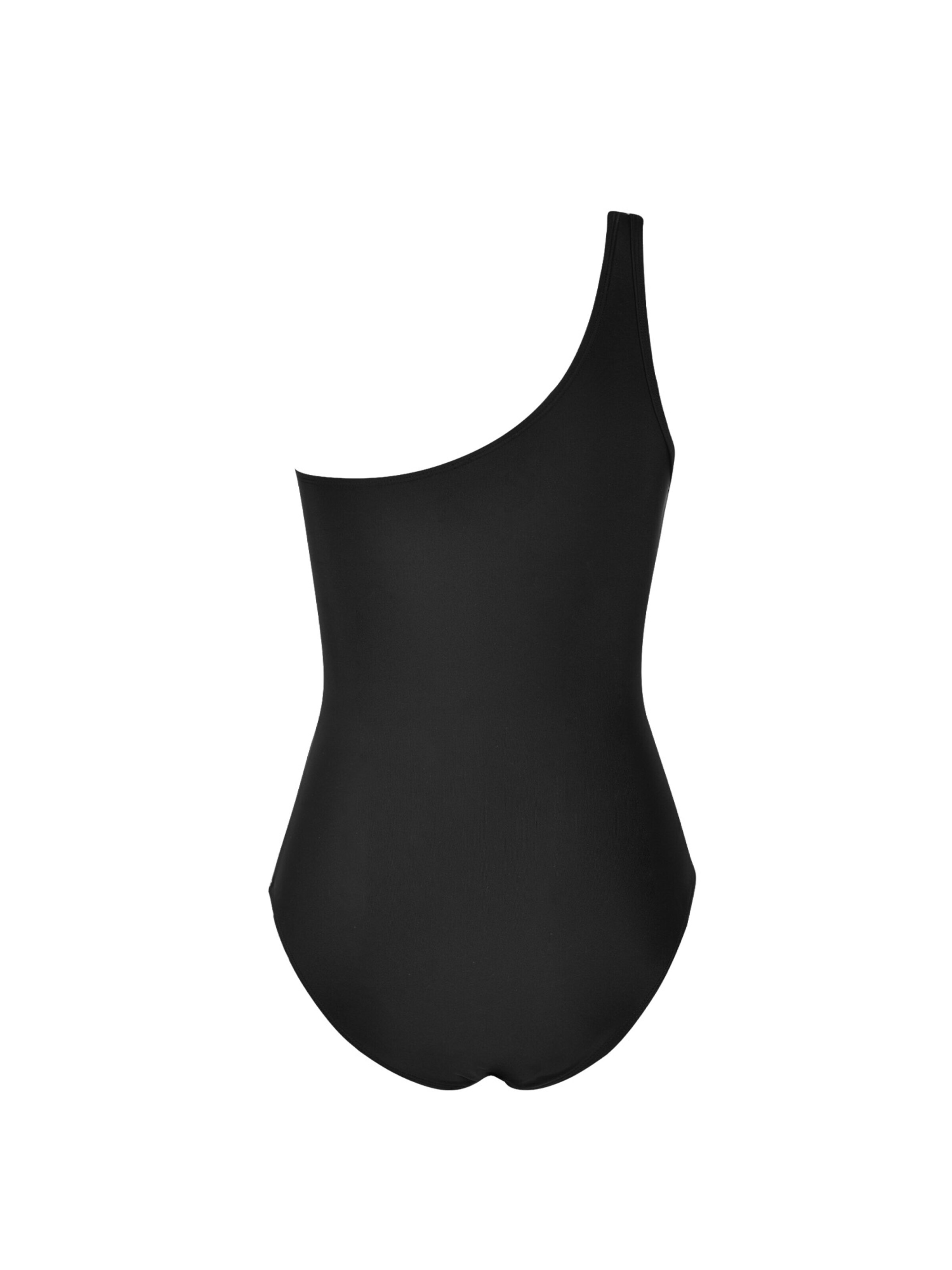 Cupshe Bralette Swimsuit 'One-shoulder' in Black