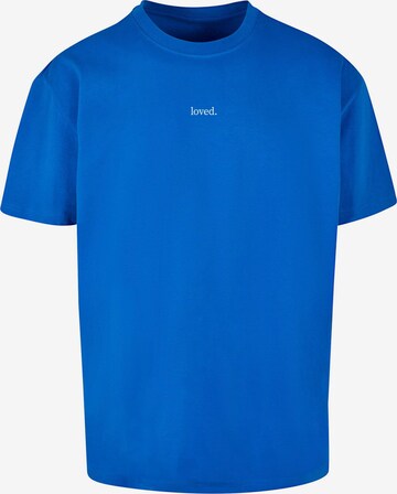 Merchcode Shirt 'Love' in Blauw: voorkant