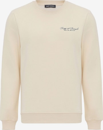 Sweat-shirt Jacey Quinn en blanc : devant