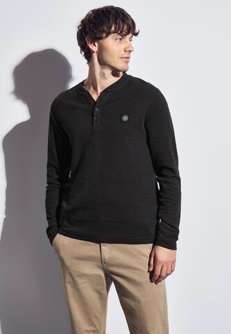Street One MEN Pullover in Schwarz: Vorderseite