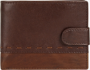 Bagan Wallet in Brown: front