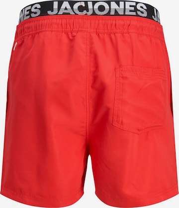 JACK & JONES - Calções de banho 'Crete' em vermelho