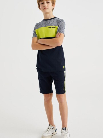 WE Fashion - Slimfit Calças em azul