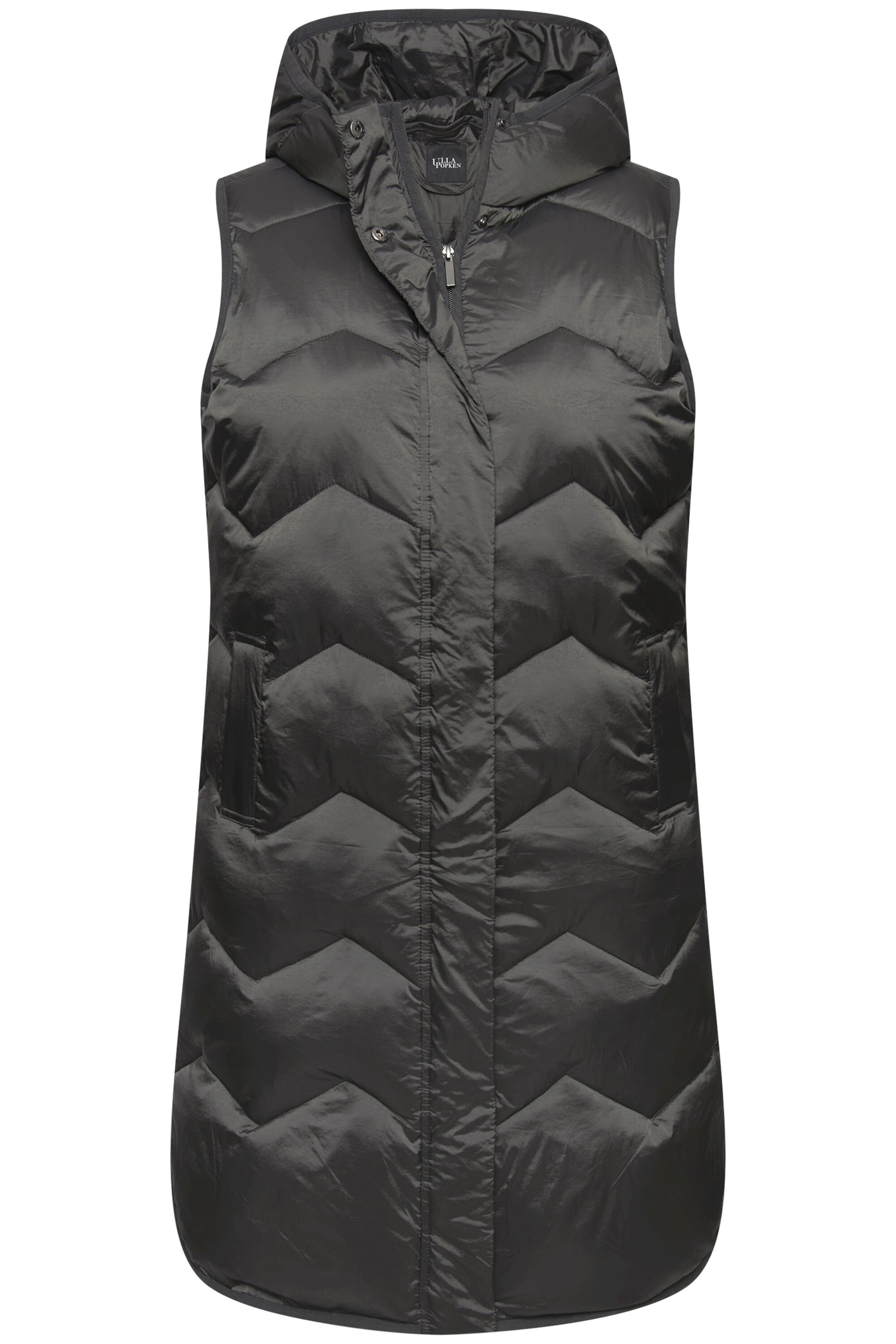 Ulla Popken Weste in Grau: Vorderseite