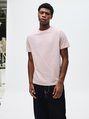 T-Shirt Bershka en rose : devant