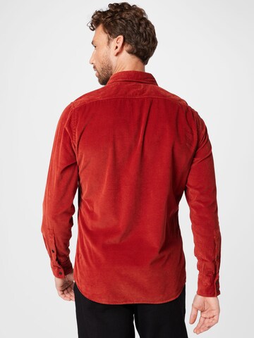 BOSS Regular fit Button Up Shirt 'Riou' in Red