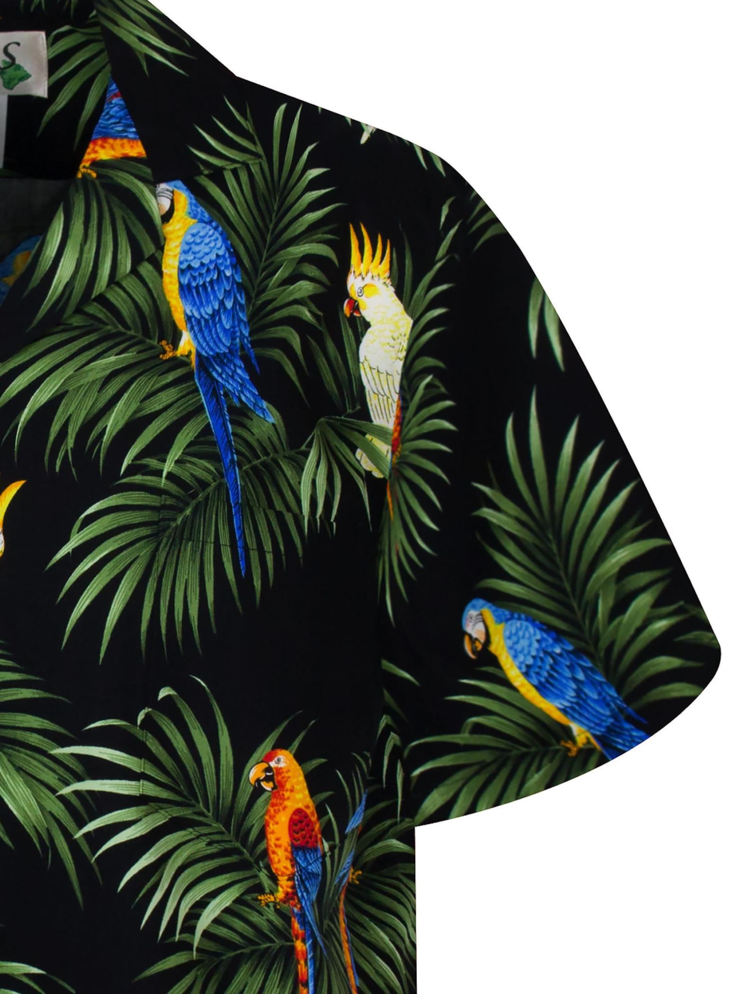 Coupe regular Chemise 'Kakadu Allover' KY's en noir