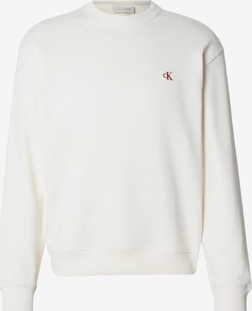 Calvin Klein Jeans Sweatshirt in White: front