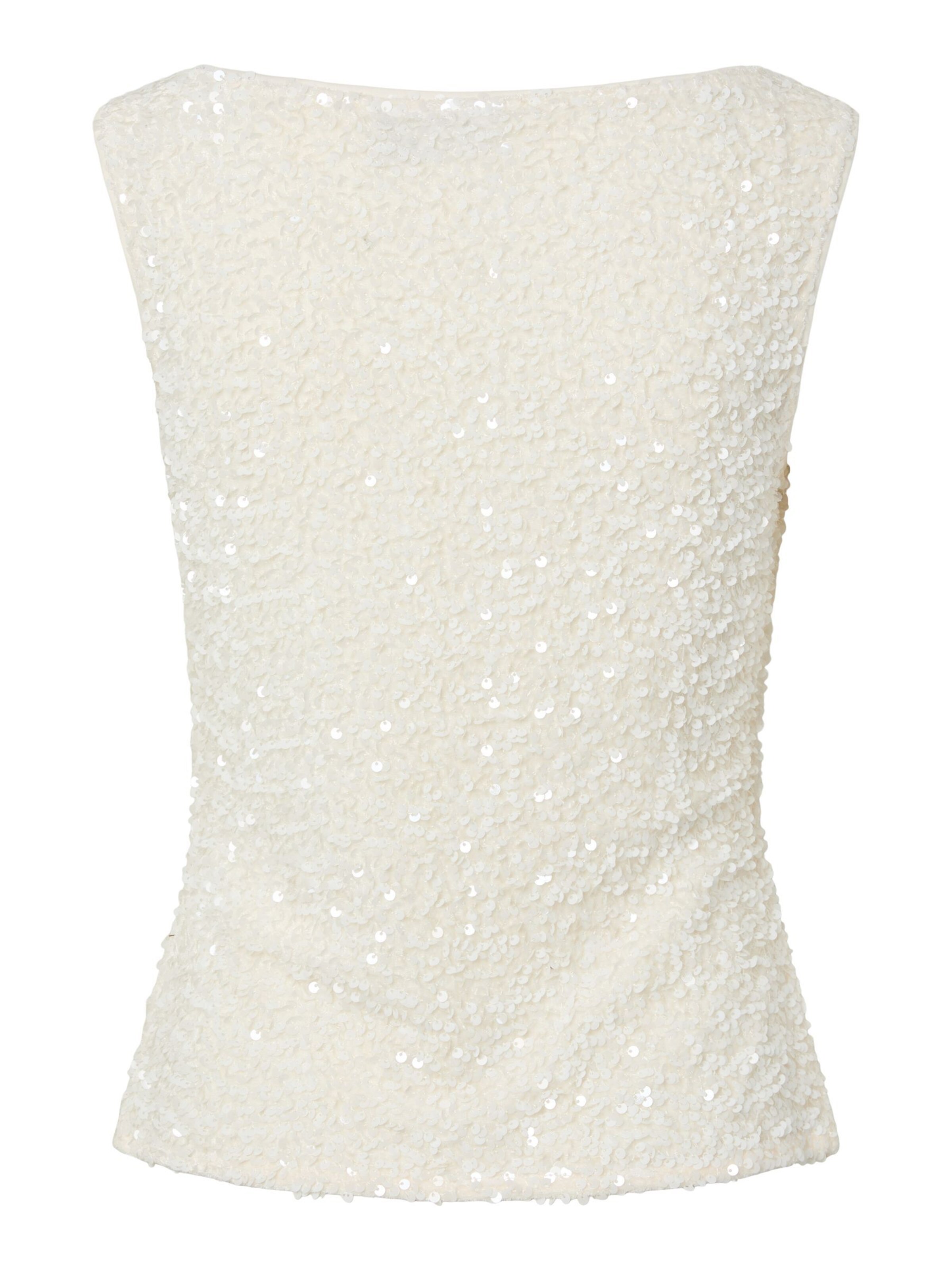 PIECES Top 'KAMMY' in White