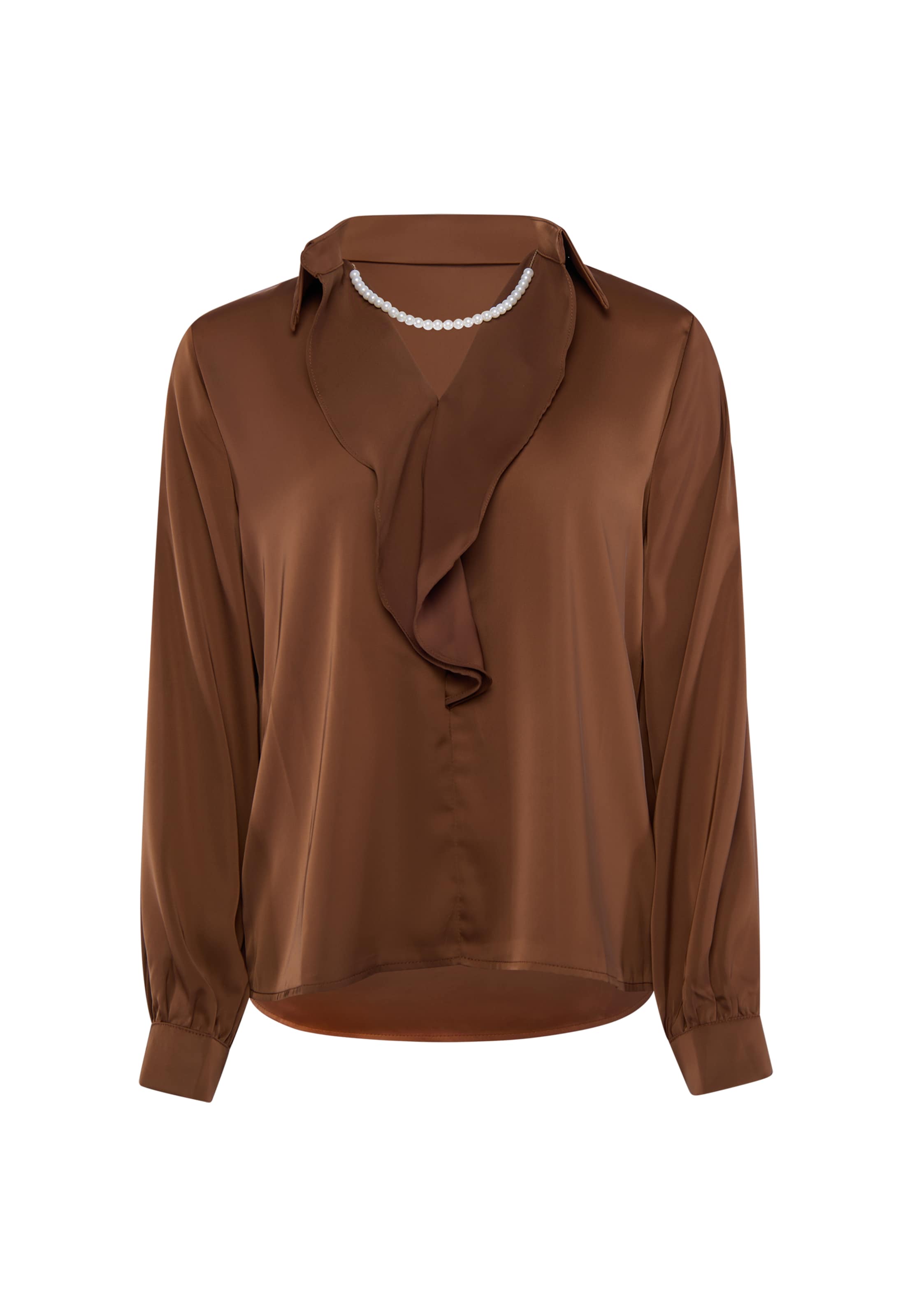usha BLACK LABEL - Blusa en marrón: frente