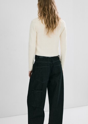 MANGO Knit Cardigan 'Pariso' in Beige