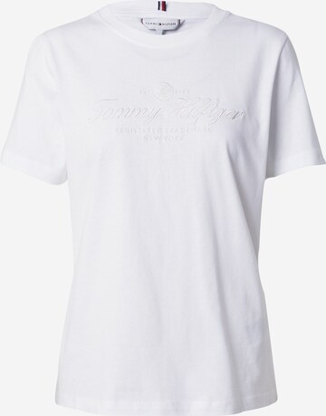 T-shirt TOMMY HILFIGER en blanc : devant