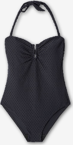 GiselaBalkonet Jednodijelni kupaći kostim - crna boja: prednji dio