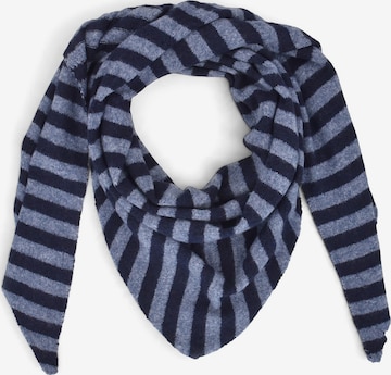 styleBREAKER Tuch 'Strick Dreieckstuch mit Streifen Muster' in Blau: Vorderseite