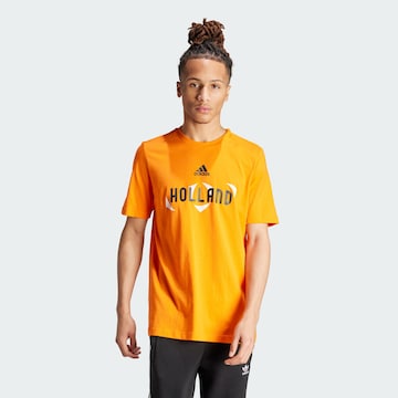 T-Shirt fonctionnel 'UEFA EURO24™ ' ADIDAS PERFORMANCE en orange : devant