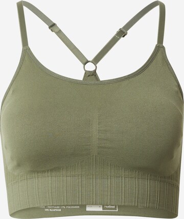 Hummel Bustier Sport bh 'MT DEFINE' in Groen: voorkant