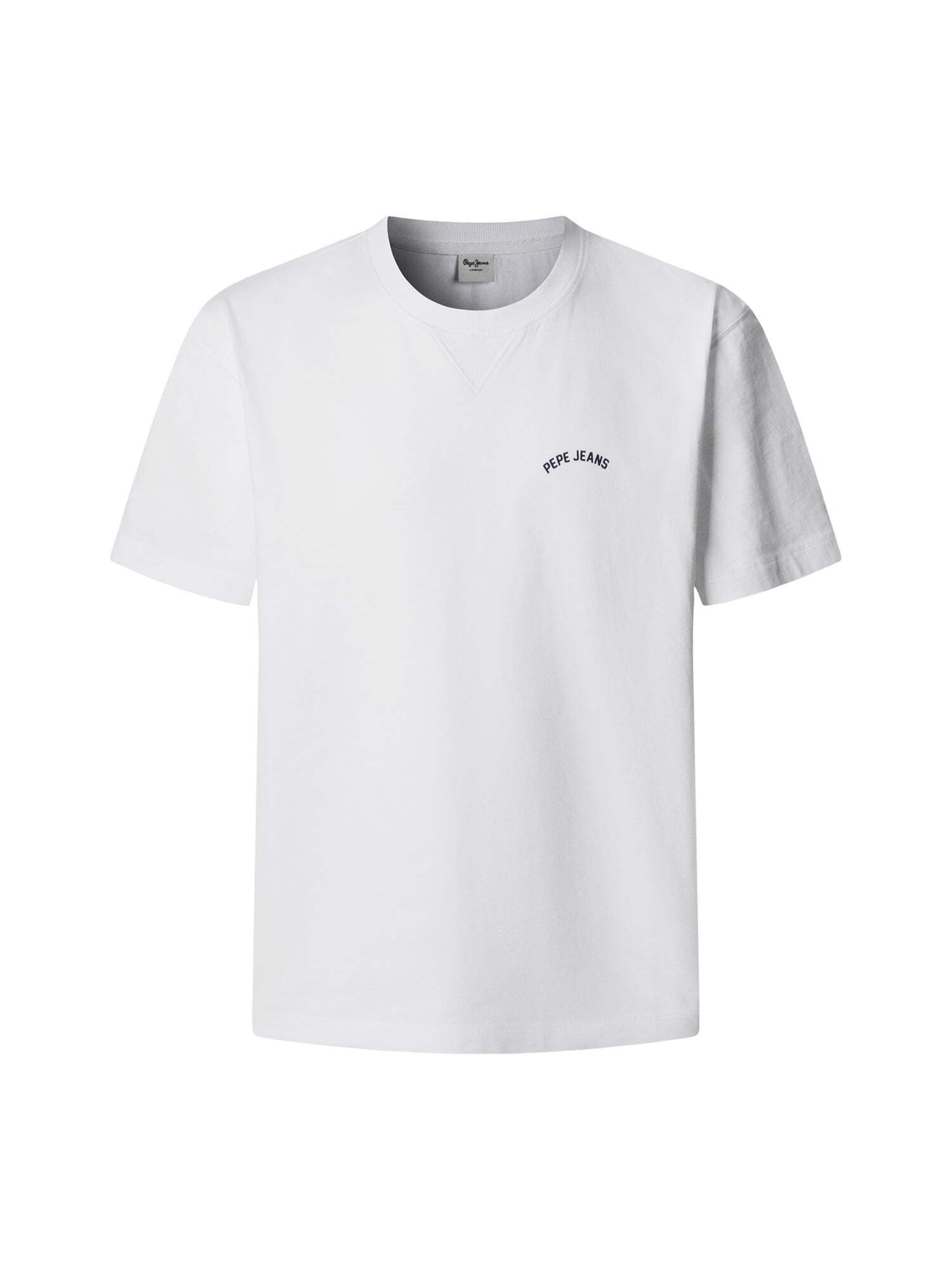 T-Shirt ' JOHN ' Pepe Jeans en blanc : devant