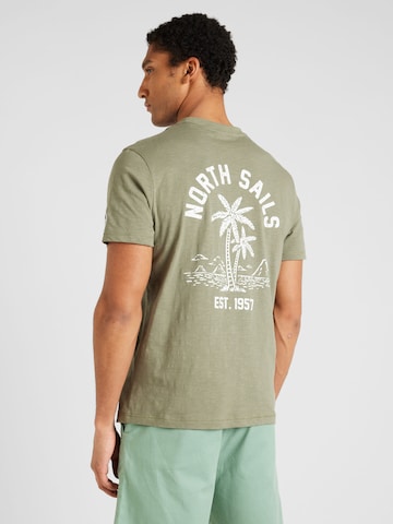 North Sails T-shirt i grön: framsida