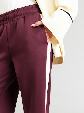 Wide leg Pantaloni di monari in rosso