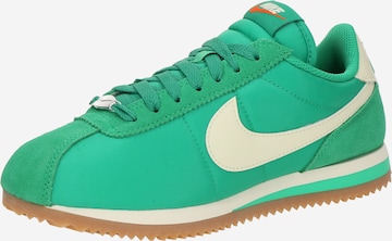 Baskets basses 'CORTEZ' Nike Sportswear en vert : devant