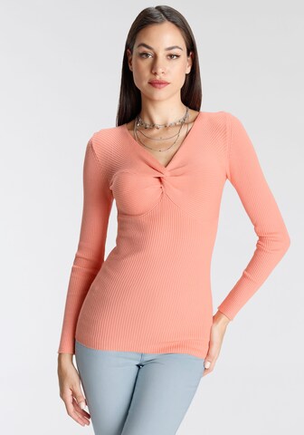 MELROSE Sweater in Orange: front