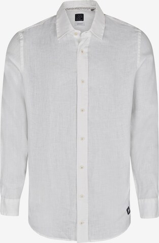 HECHTER PARIS Button Up Shirt in White: front